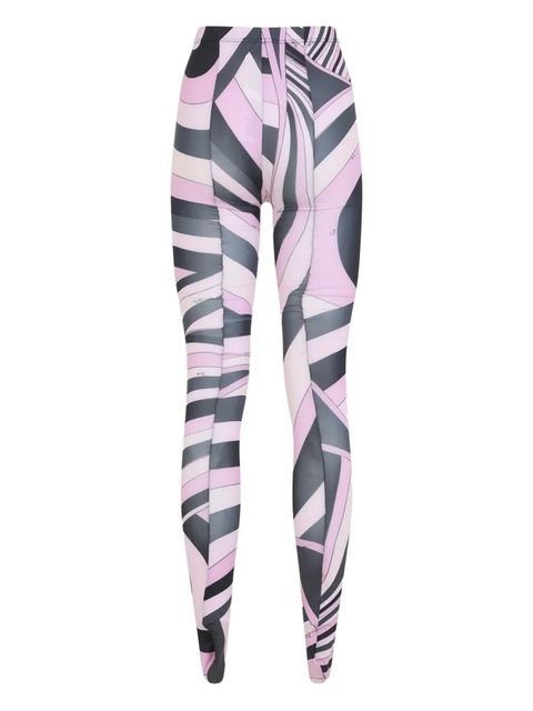 PUCCI abstract-print tights - 010 PINK BLACK - zdjęcie produktu nr 2