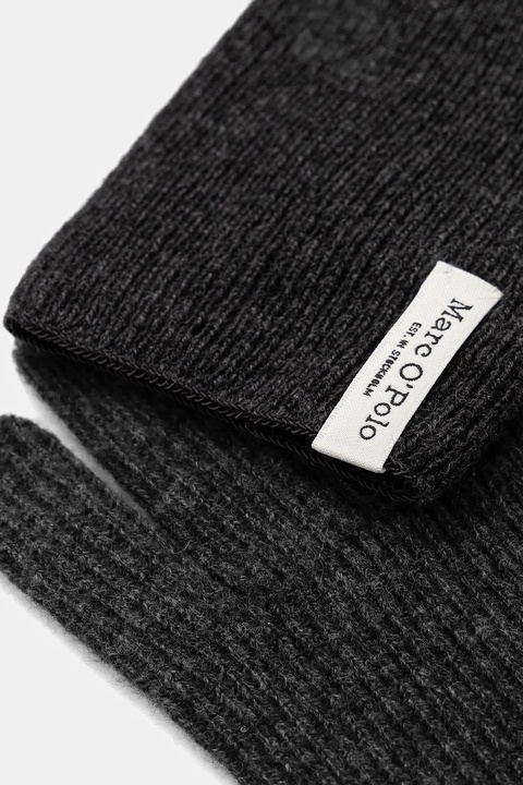 Marc O'Polo rękawiczki wełniane damskie kolor szary 509517904017 - zdjęcie produktu nr 2