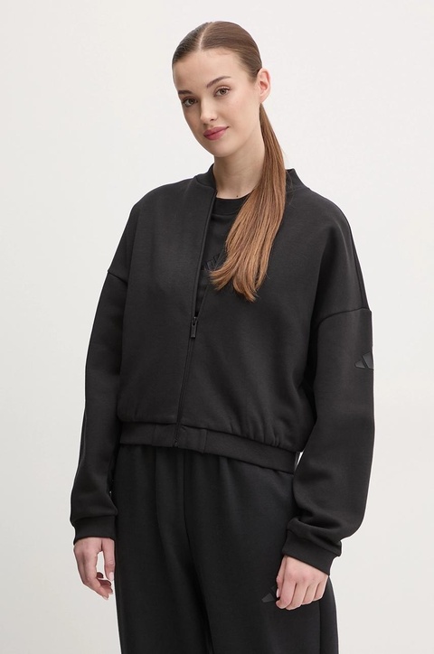 adidas bluza Essentials damska kolor czarny gładka JD9965 - zdjęcie produktu nr 1