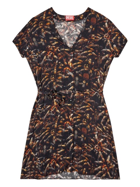Diesel D-Ollish print mini dress - Black - zdjęcie produktu nr 1