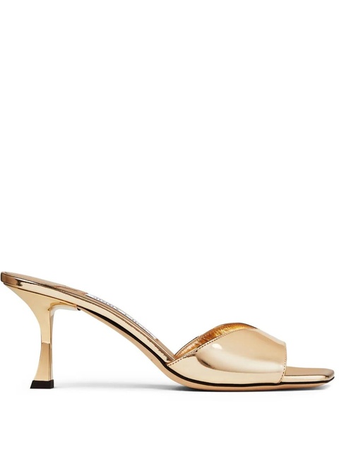 Jimmy Choo Skye 70mm metallic mules - Gold - zdjęcie produktu nr 1