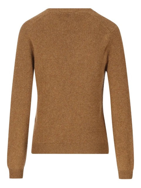 Loro Piana V-neck ribbed-trim sweater - Brown - zdjęcie produktu nr 2