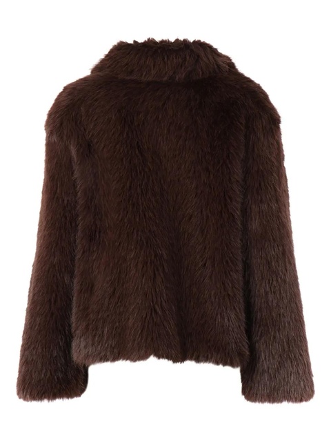 Weekend Max Mara faux-fur collared jacket - Brown - zdjęcie produktu nr 2