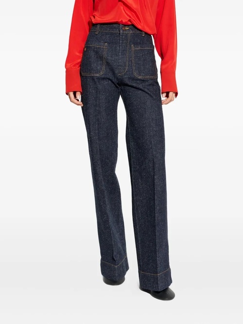 Victoria Beckham patch-pocket jeans - Blue - zdjęcie produktu nr 2