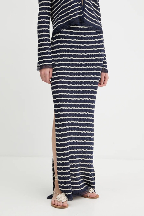 Rag & Bone spódnica kolor granatowy maxi ołówkowa WAS25P024UG24 - zdjęcie produktu nr 1