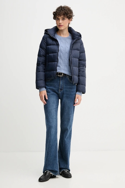 Tommy Hilfiger kurtka puchowa kolor granatowy zimowa WW0WW43581 - zdjęcie produktu nr 2