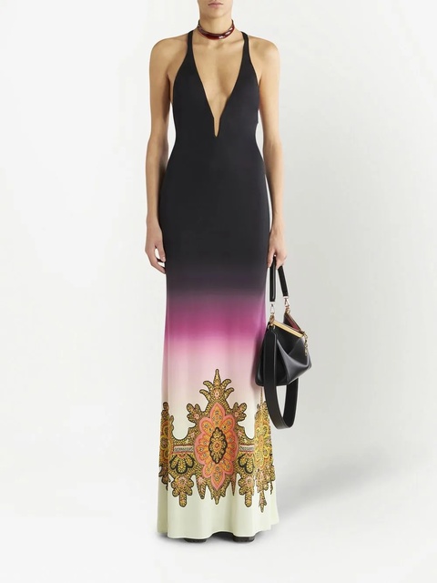 ETRO ombré maxi dress - Black - zdjęcie produktu nr 1