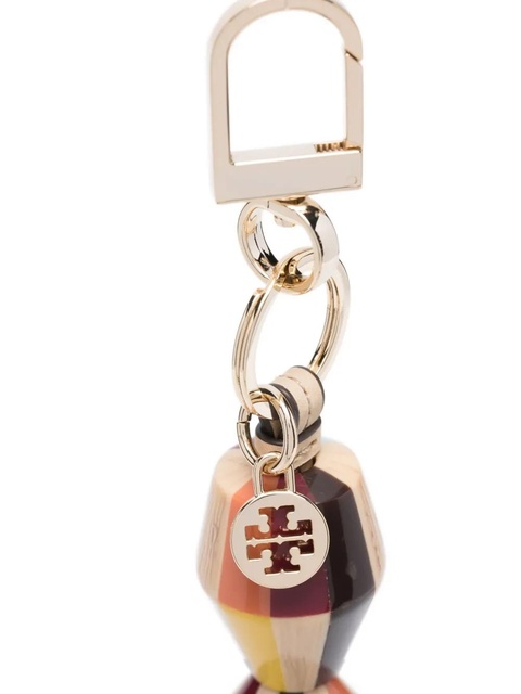 Tory Burch striped tassel keyring - Brown - zdjęcie produktu nr 2
