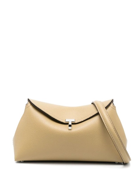 TOTEME T-Lock leather clutch bag - Green - zdjęcie produktu nr 1