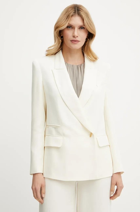 Marciano Guess marynarka GRETA kolor beżowy jednorzędowa gładka 5GGN02 7316A - zdjęcie produktu nr 1
