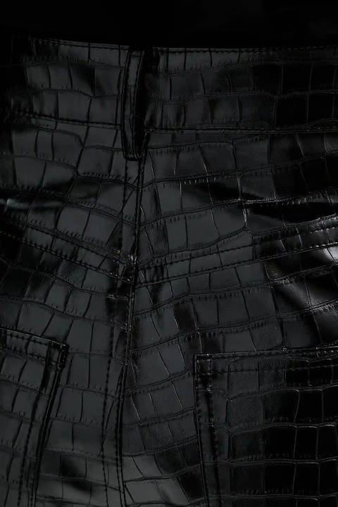 ISABELLE BLANCHE spodnie damskie kolor czarny proste high waist IS25FW-P030-T006 - zdjęcie produktu nr 2