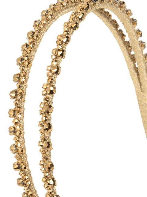 Jennifer Behr Anya double-row embellished headband - Gold - zdjęcie produktu nr 2