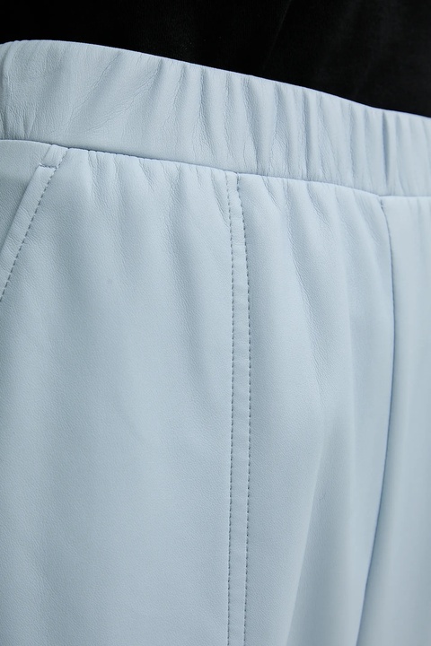 MAX&Co. spodnie damskie kolor niebieski fason cygaretki high waist 2526786014200 - zdjęcie produktu nr 2