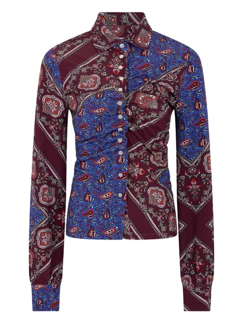 Rabanne paisley-print shirt - Blue - zdjęcie produktu nr 1