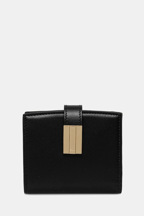 Bally portfel skórzany damski kolor czarny WLW01N - zdjęcie produktu nr 1