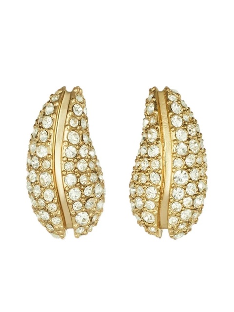 Tory Burch wave pavé earrings - Gold - zdjęcie produktu nr 1