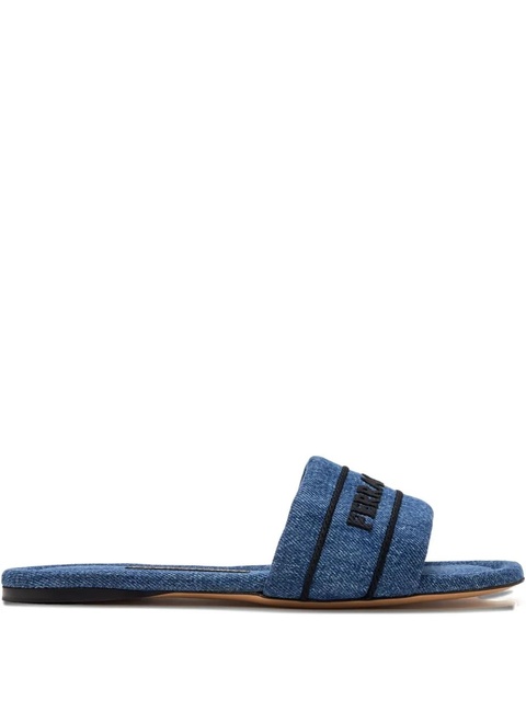 Ferragamo denim sandals - Blue - zdjęcie produktu nr 1