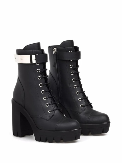 Giuseppe Zanotti Fran block-heel cargo boots - Black - zdjęcie produktu nr 2