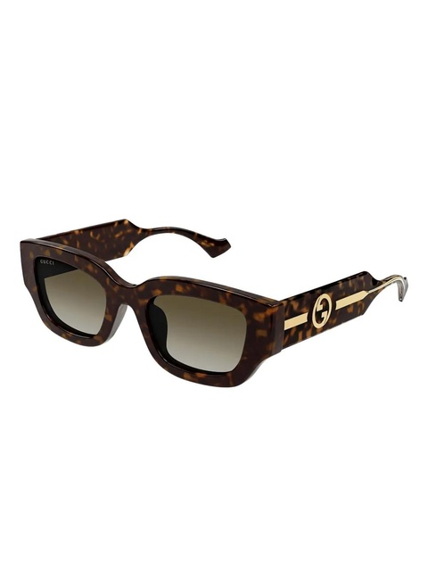 Gucci Eyewear tortoiseshell sunglasses - Brown - zdjęcie produktu nr 2