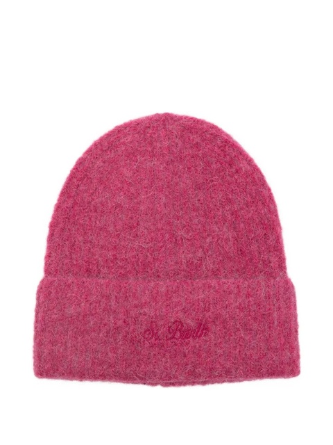 MC2 Saint Barth logo-embroidered beanie - Pink - zdjęcie produktu nr 1