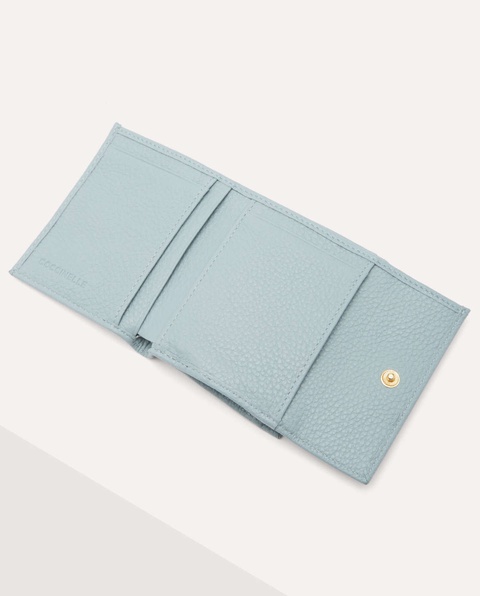 COCCINELLE - Błękitny mały portfel Metallic Soft - zdjęcie produktu nr 1