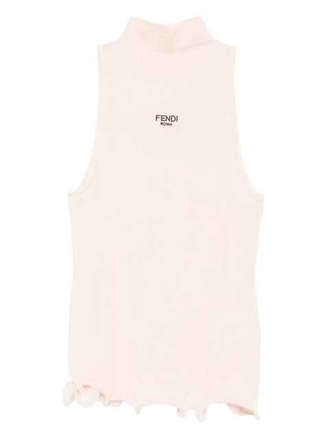 FENDI ribbed mock-neck top - Pink - zdjęcie produktu nr 1