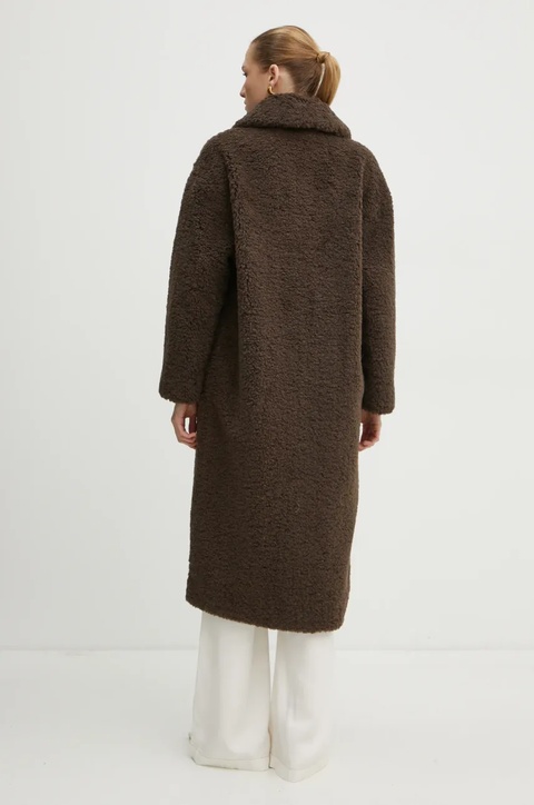 Guess płaszcz ALINA damski kolor brązowy przejściowy W3BL86 WF2C2 - zdjęcie produktu nr 2