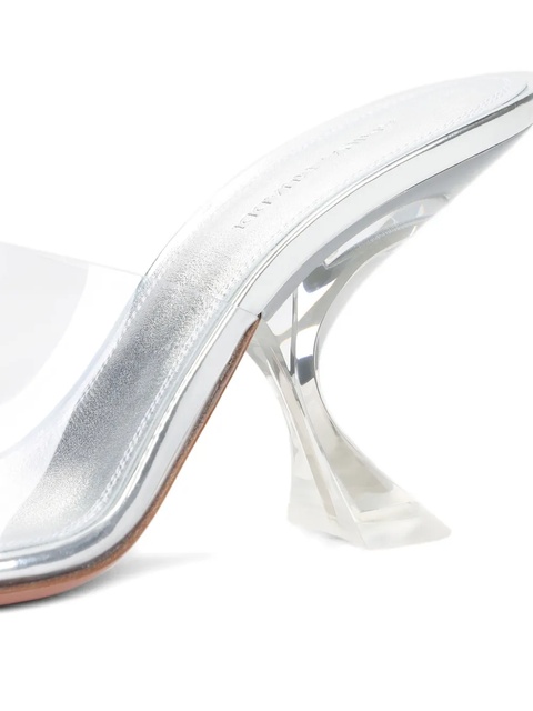 Amina Muaddi sculpted heel sandals - Neutrals - zdjęcie produktu nr 1