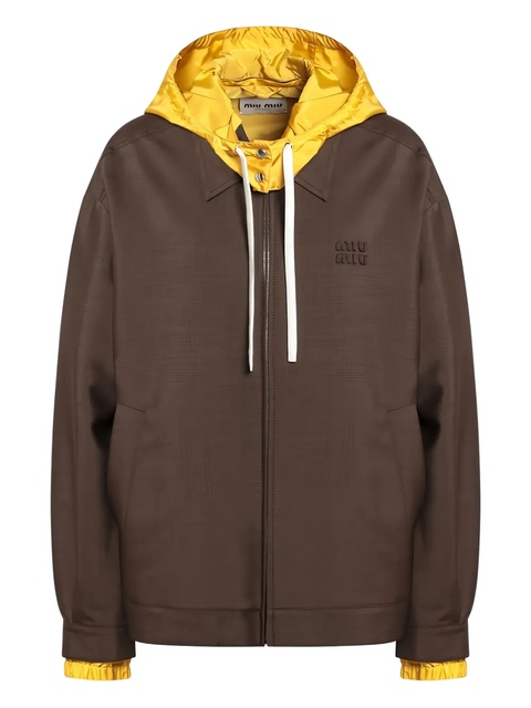 Miu Miu hooded jacket - Brown - zdjęcie produktu nr 1