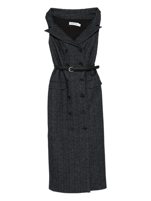 Self-Portrait double-breasted belted midi dress - Blue - zdjęcie produktu nr 1