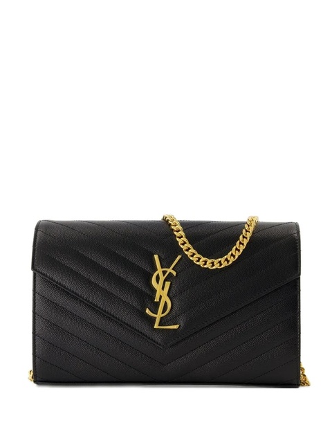 Saint Laurent Cassandre quilted shoulder bag - Black - zdjęcie produktu nr 1