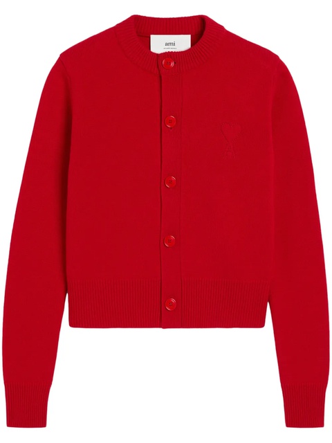 AMI Paris Ami de Coeur cardigan - Red - zdjęcie produktu nr 1