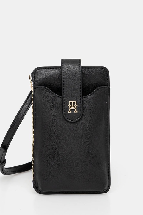 Tommy Hilfiger portfel damski kolor czarny AW0AW17751 - zdjęcie produktu nr 1