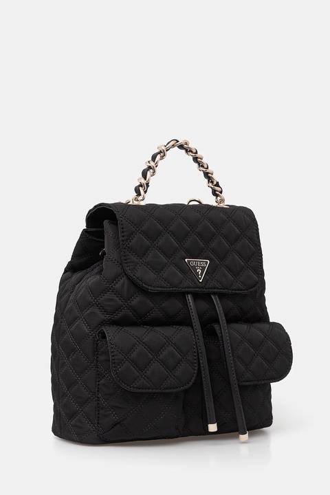 Guess plecak GIULLY damski kolor czarny mały gładki HWYQ96 73330 - zdjęcie produktu nr 2