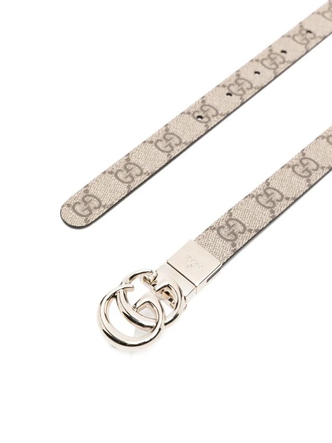 Gucci GG monogram leather belt - Neutrals - zdjęcie produktu nr 2