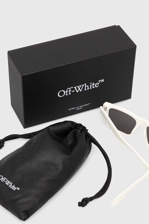 Off-White okulary przeciwsłoneczne kolor beżowy OERI109_540107 - zdjęcie produktu nr 2