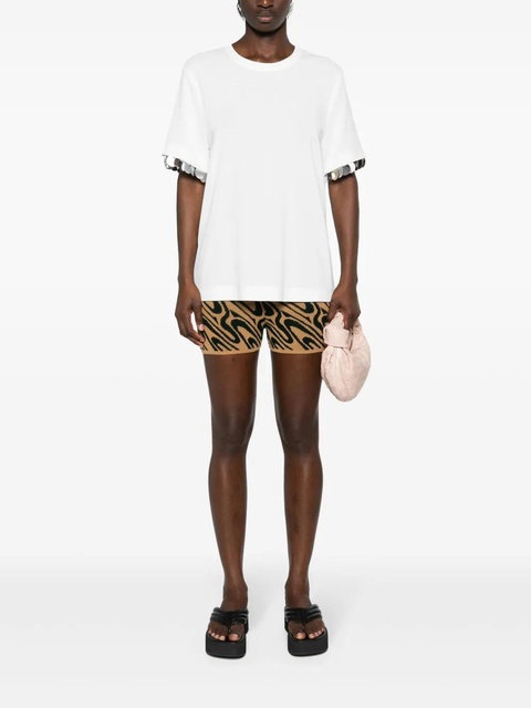 Rabanne paillette-embellished crepe T-shirt - White - zdjęcie produktu nr 2