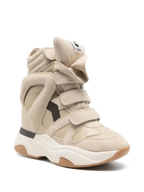 ISABEL MARANT wedge-sole strap sneakers - Neutrals - zdjęcie produktu nr 2