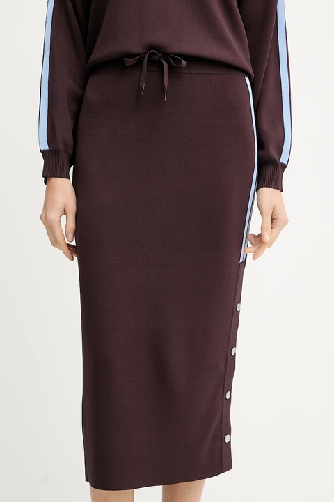 Pinko spódnica kolor bordowy midi prosta 105393 A2FQ - zdjęcie produktu nr 2