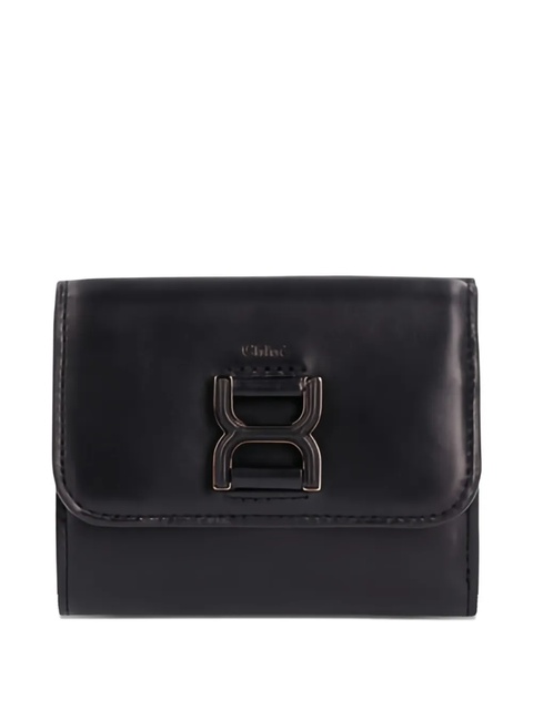 Chloé small Marcie tri-fold leather wallet - Black - zdjęcie produktu nr 1