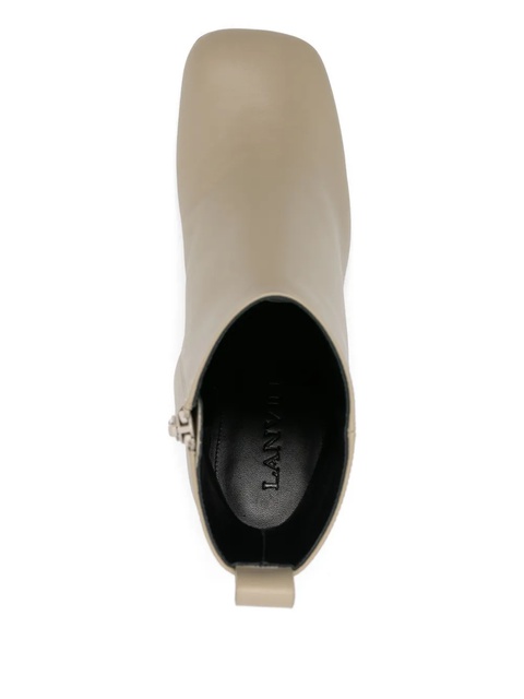 Lanvin 60mm leather ankle boots - Neutrals - zdjęcie produktu nr 2