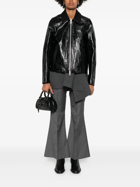 OUR LEGACY leather zip-front jacket - Black - zdjęcie produktu nr 2