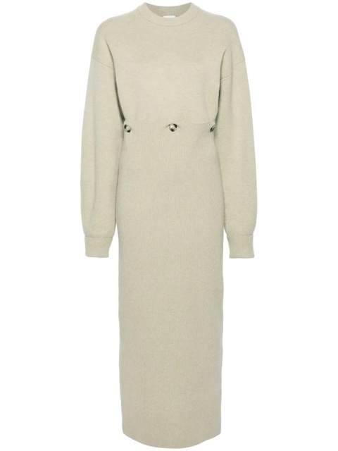 Nanushka modular merino midi dress - Neutrals - zdjęcie produktu nr 1