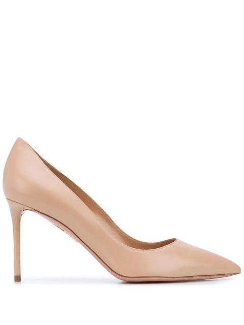 Aquazzura 80mm Purist pointed toe pumps - Neutrals - zdjęcie produktu nr 1