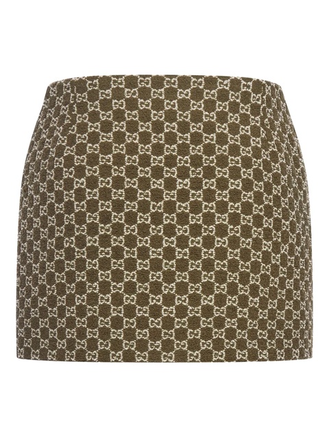 Gucci monogram mini skirt - Green - zdjęcie produktu nr 2
