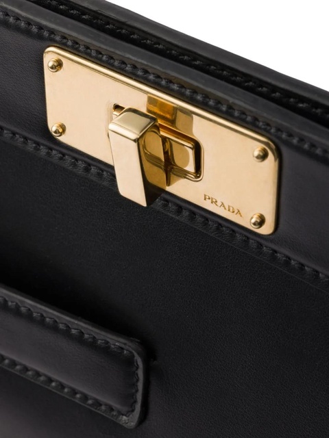 Prada large leather tote bag - Black - zdjęcie produktu nr 2