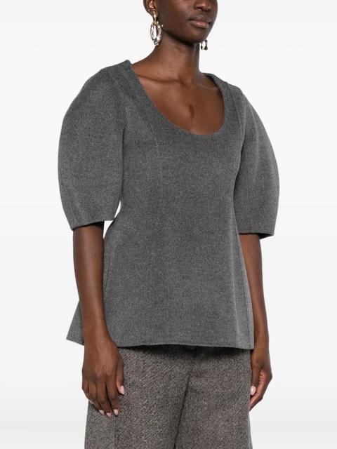Róhe cashmere-blend blouse - Grey - zdjęcie produktu nr 1