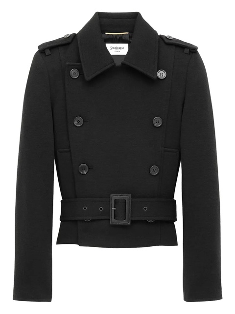 Saint Laurent Officer's double-breasted jacket - Black - zdjęcie produktu nr 1
