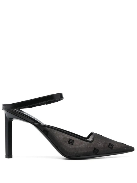 Givenchy 100mm logo-embroidered mules - Black - zdjęcie produktu nr 1