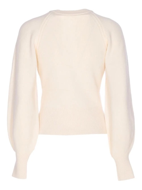 Guest In Residence raglan-sleeve cashmere top - White - zdjęcie produktu nr 1